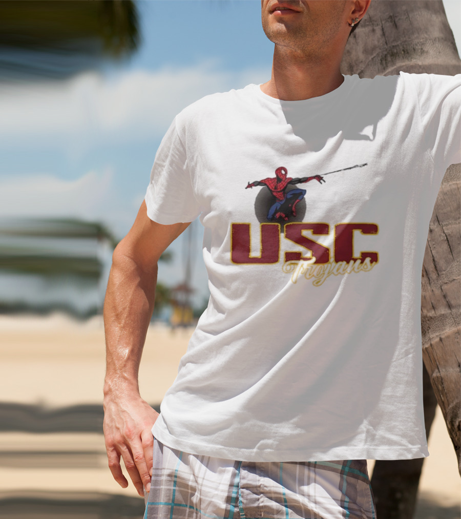 USC Trojans Marvel Spider Man Collaboration T-Shirt