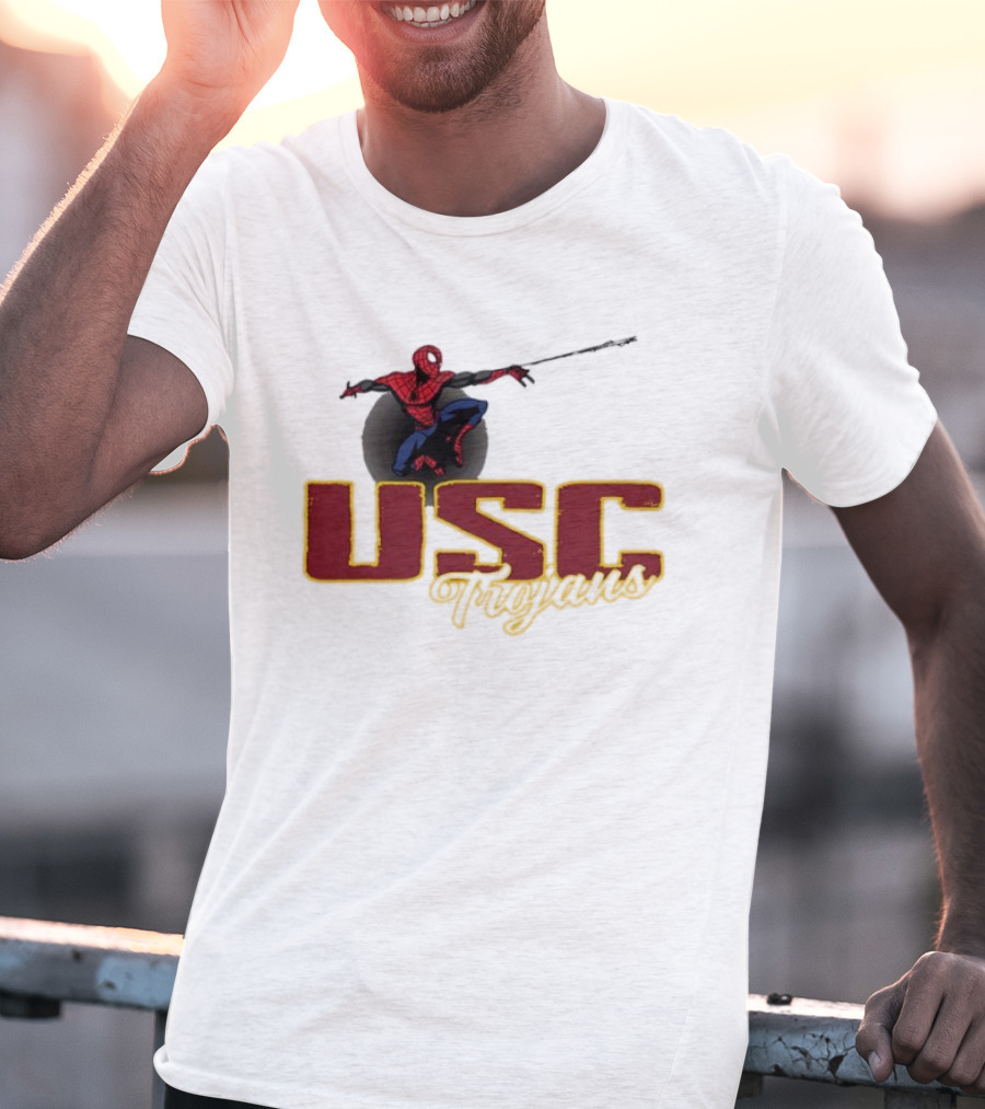 USC Trojans Marvel Spider Man Collaboration T-Shirt