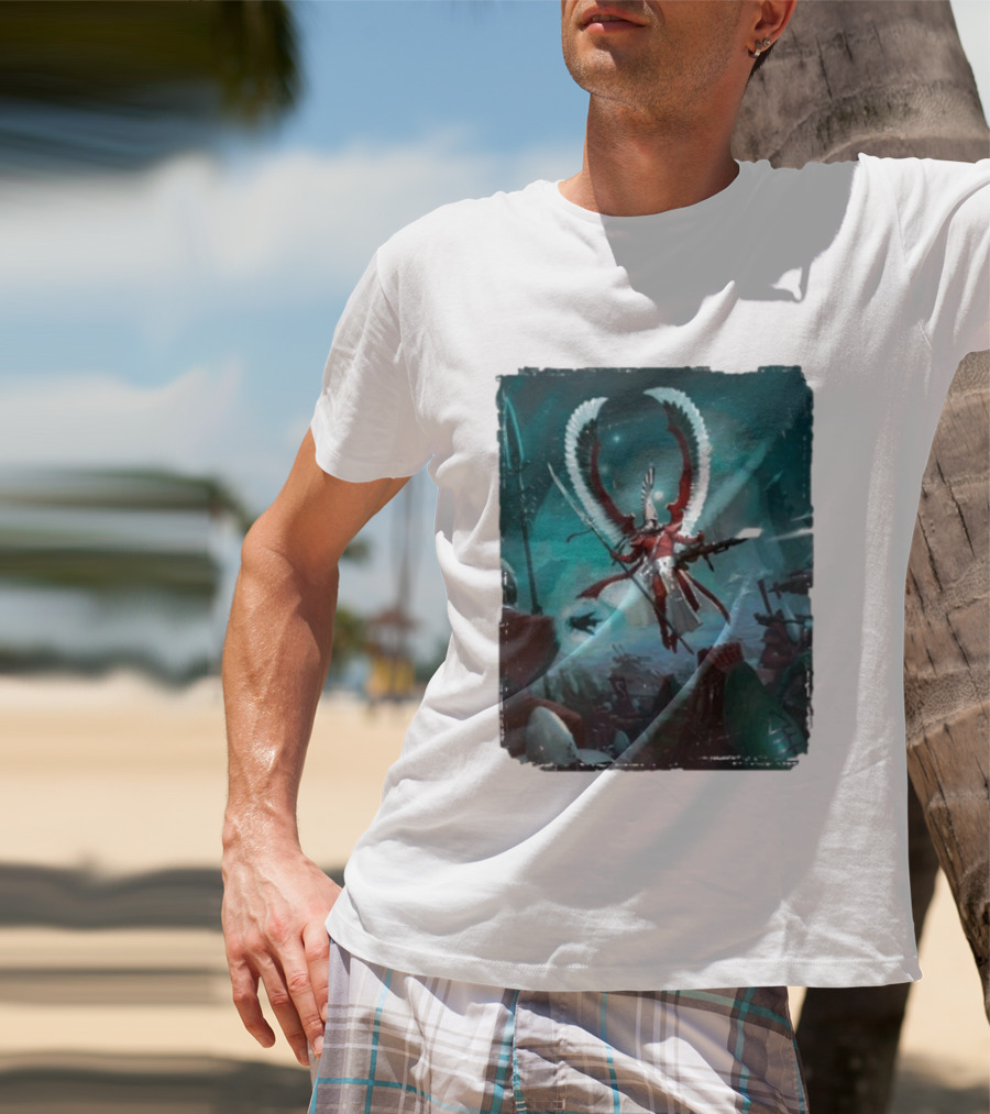 Warhammer 40 000 Aeldari Avatar Epic Battle Wings Fantasy Science Fiction T-Shirt