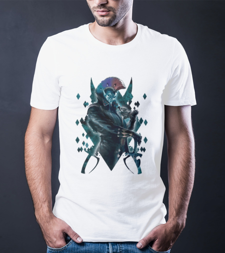 Warhammer 40 000 Aeldari Harlequin Character Iconic Fantasy Gaming T-Shirt