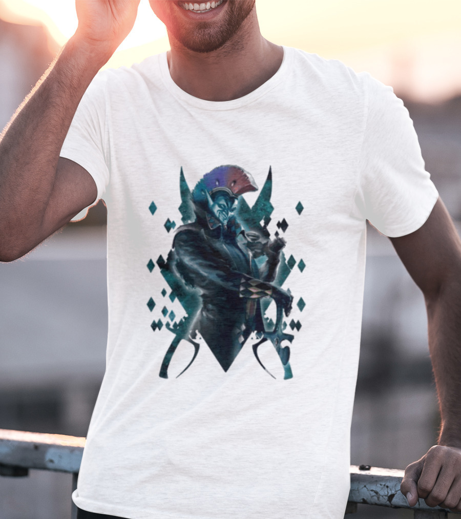 Warhammer 40 000 Aeldari Harlequin Character Iconic Fantasy Gaming T-Shirt