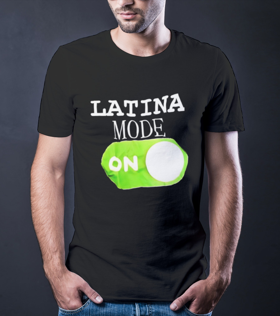 Latina Mode On Switch Green Circle T-Shirt