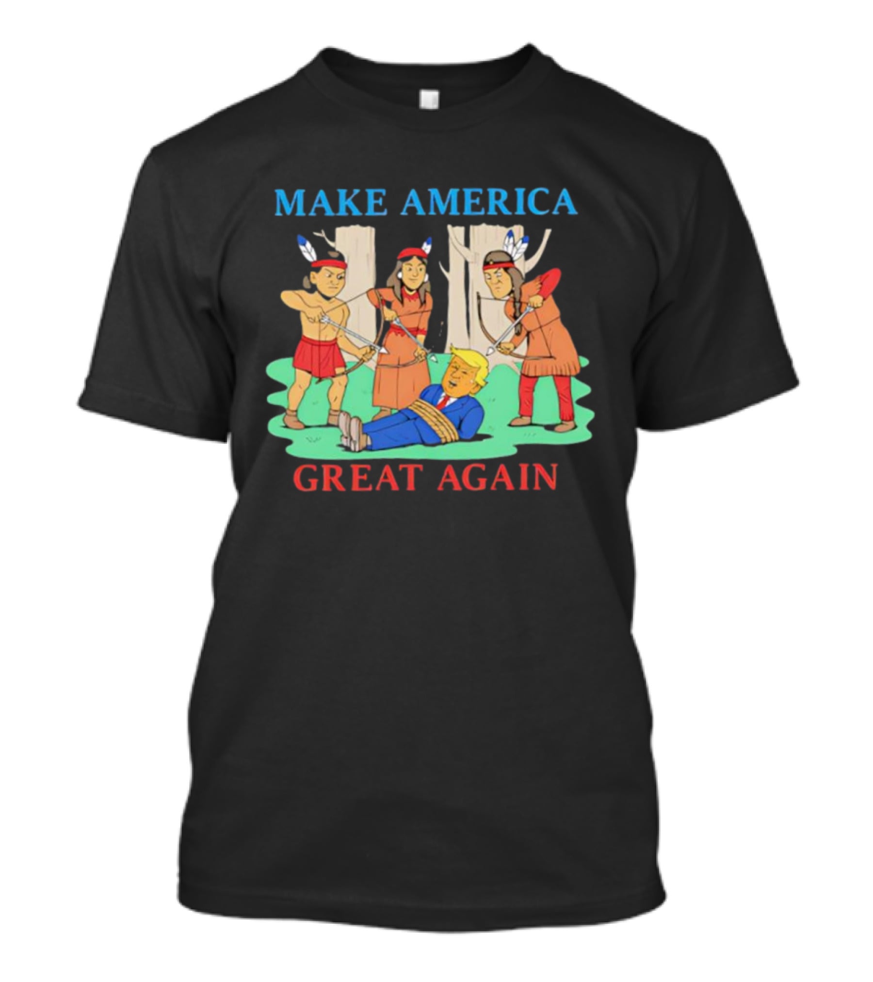 Make America Great Again Trump Bound By Native Americans T-Shirt