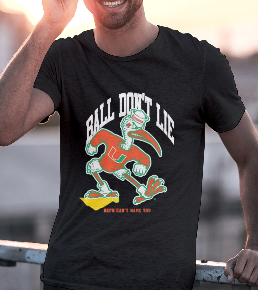 Miami Hurricanes Ball Don’t Lie Mascot T-Shirt