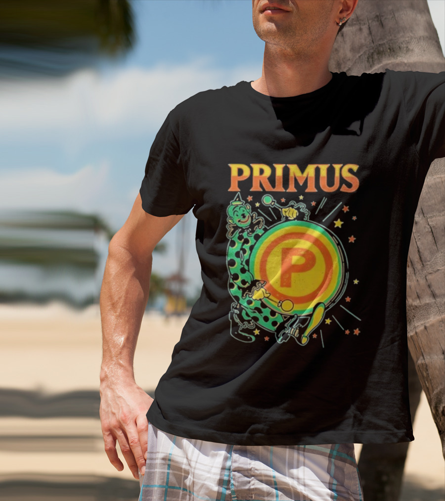 Primus Send In The Clowns New Year's Eve Oakland 2025 Event Featuring Drummer T-Shirt