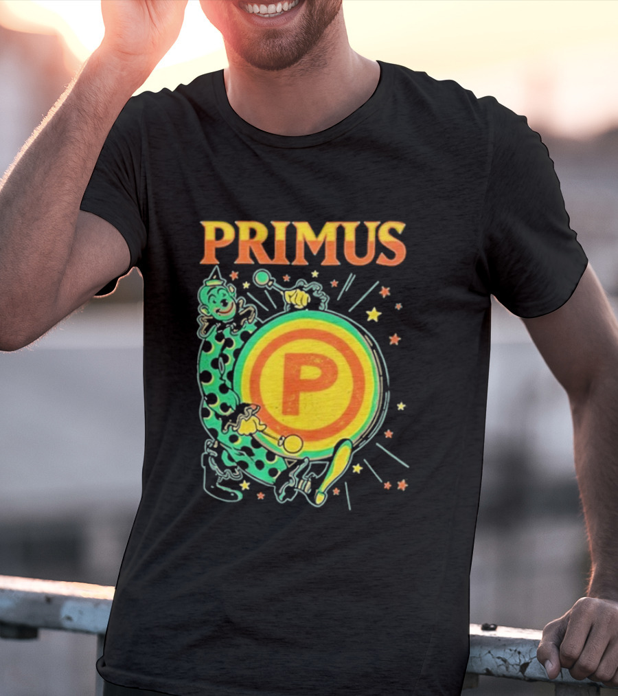 Primus Send In The Clowns New Year's Eve Oakland 2025 Event Featuring Drummer T-Shirt