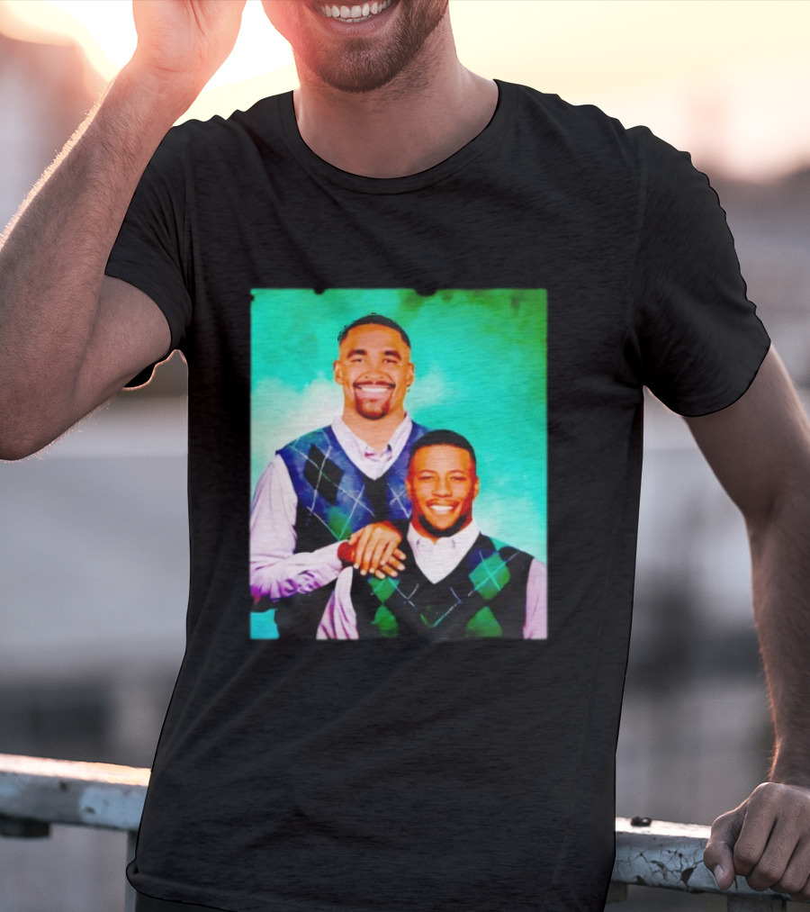 Saquon Barkley Philly Step Brothers Sweater Duo T-Shirt