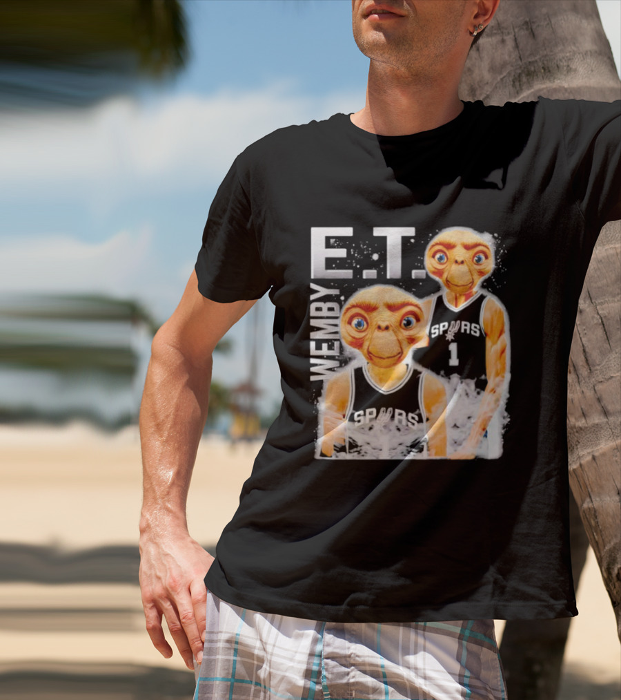 Wemby E.T. Victor Wembanyama San Antonio Spurs Basketball T-Shirt