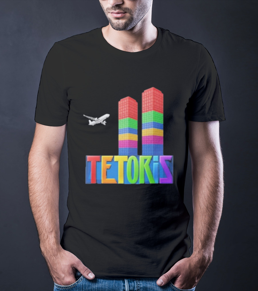 Tetoris Block Towers And Plane T-Shirt