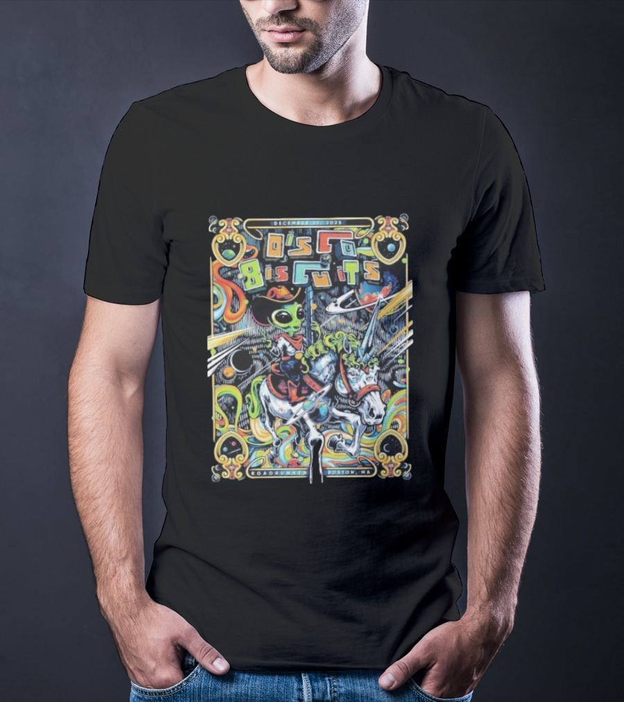 The Disco Biscuits Alien Cowboy Boston December 31 2025 Road Runner Event Night 2 T-Shirt