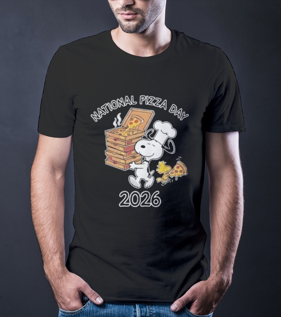 National Pizza Day 2026 Snoopy Chef Pizza Lover T-Shirt
