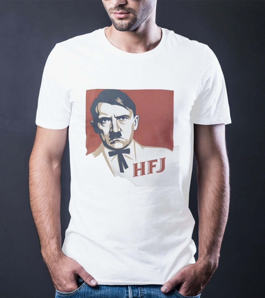 Adolf Hitler HFJ KFC Parody Logo T-Shirt