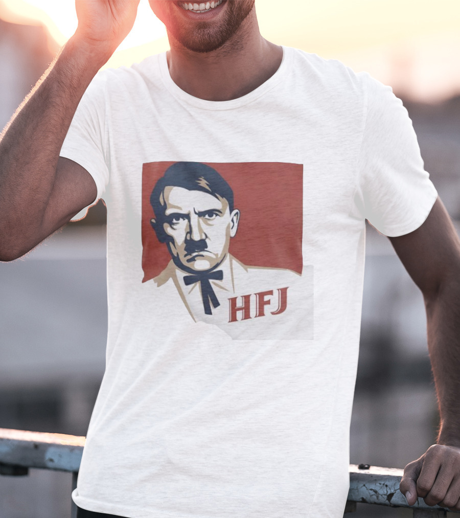 Adolf Hitler HFJ KFC Parody Logo T-Shirt