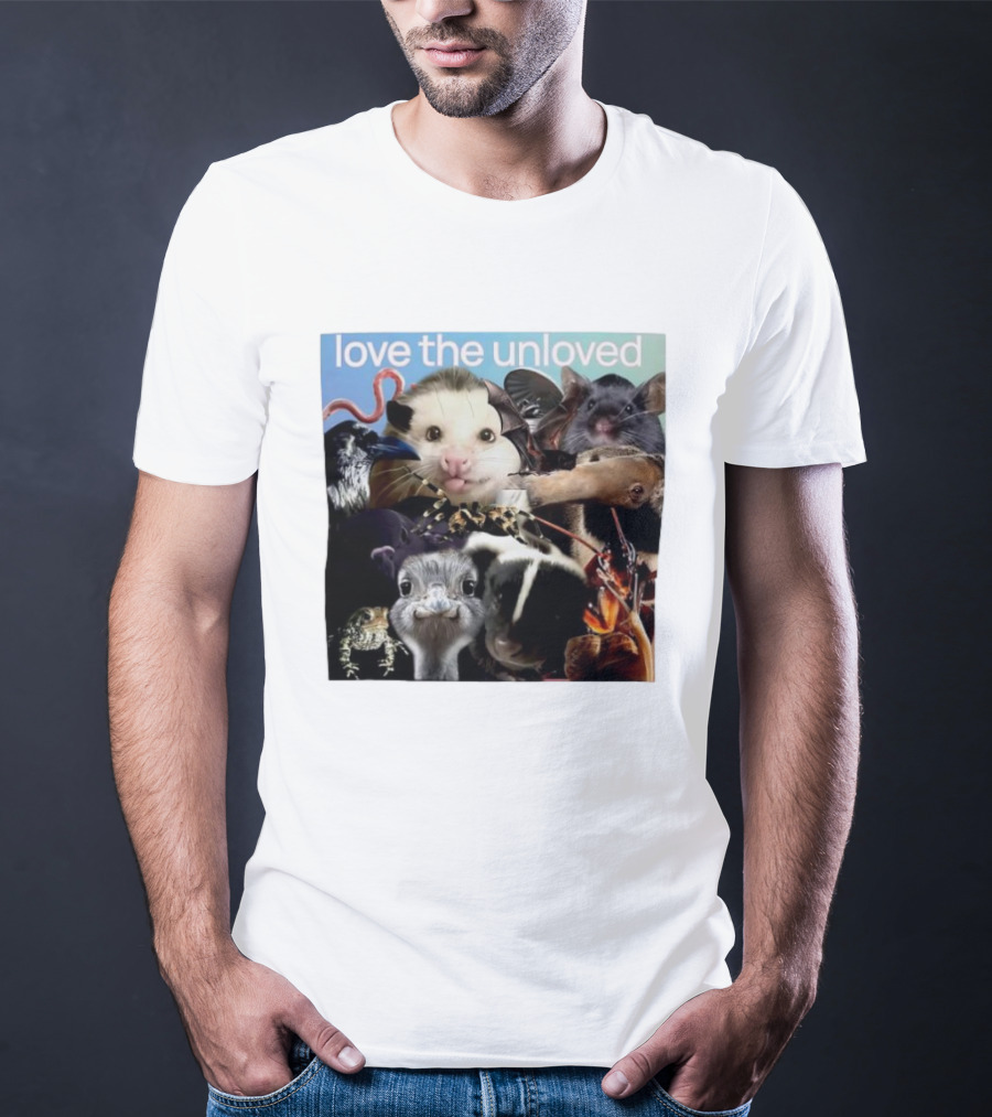 Love The Unloved Animal Collage T-Shirt
