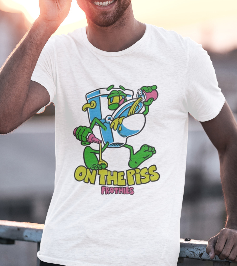 Frothies On The Piss Cartoon Style Beer Character Fun Party T-Shirt