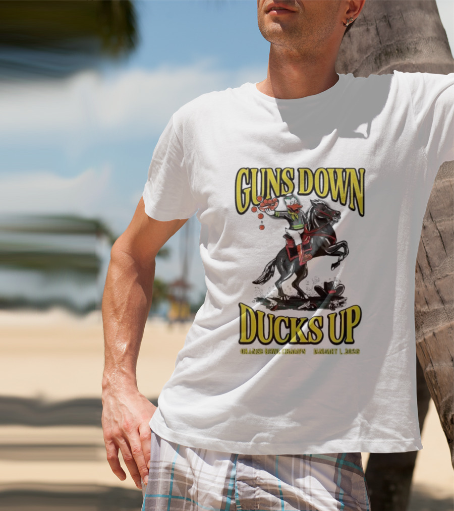 Guns Down Ducks Up Orange Bowl Champs January 1 2026 T-Shirt