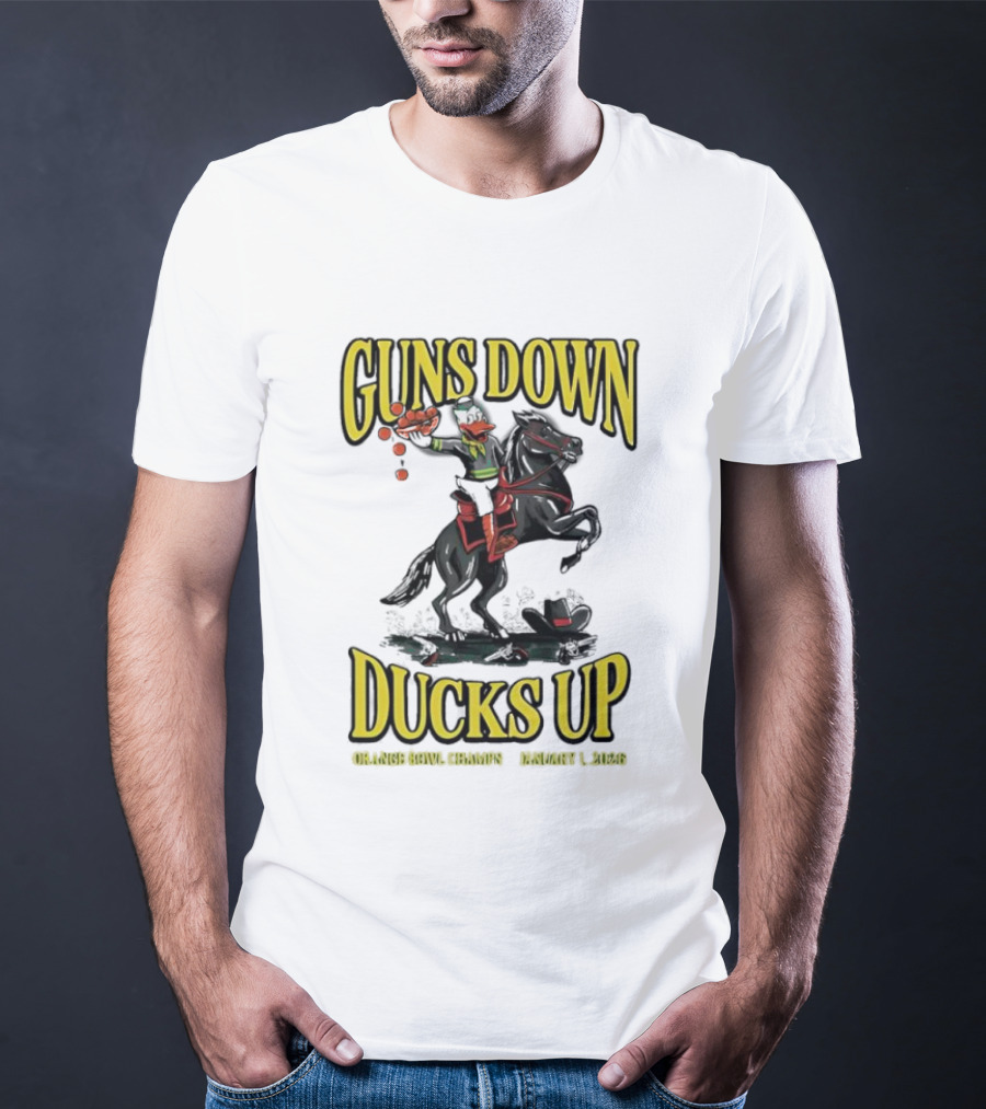 Guns Down Ducks Up Orange Bowl Champs January 1 2026 T-Shirt