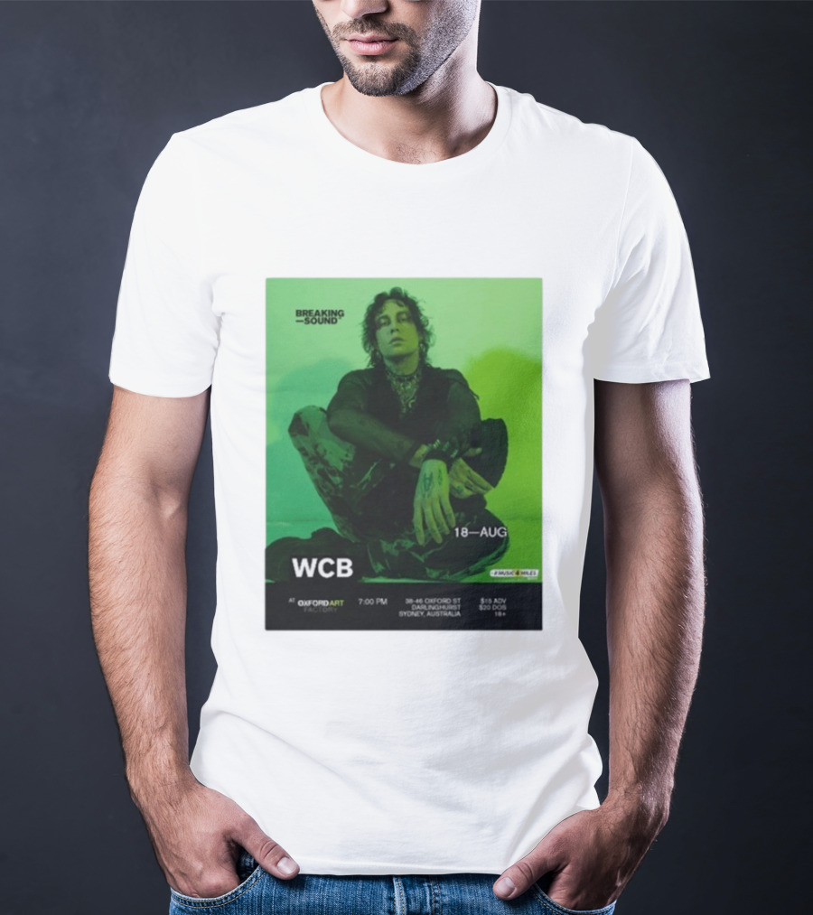 WCB At Breaking Sound Oxford Art Factory Sydney August 18 Event T-Shirt