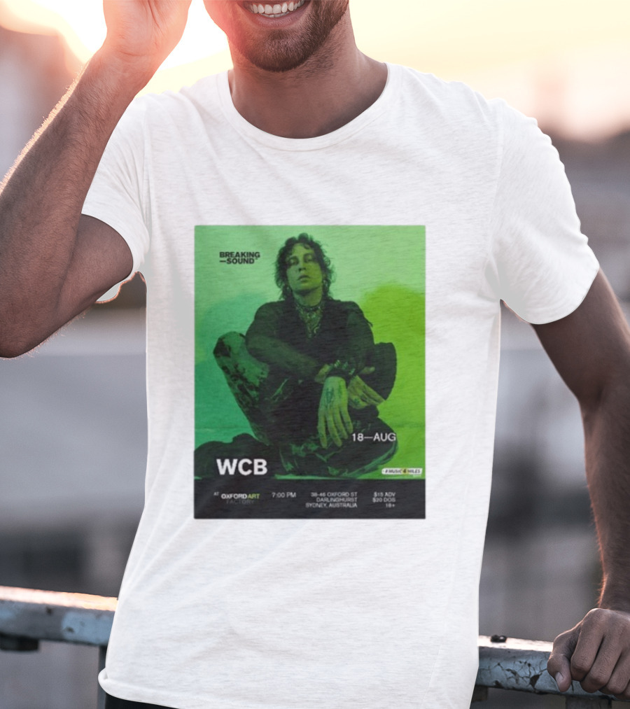 WCB At Breaking Sound Oxford Art Factory Sydney August 18 Event T-Shirt