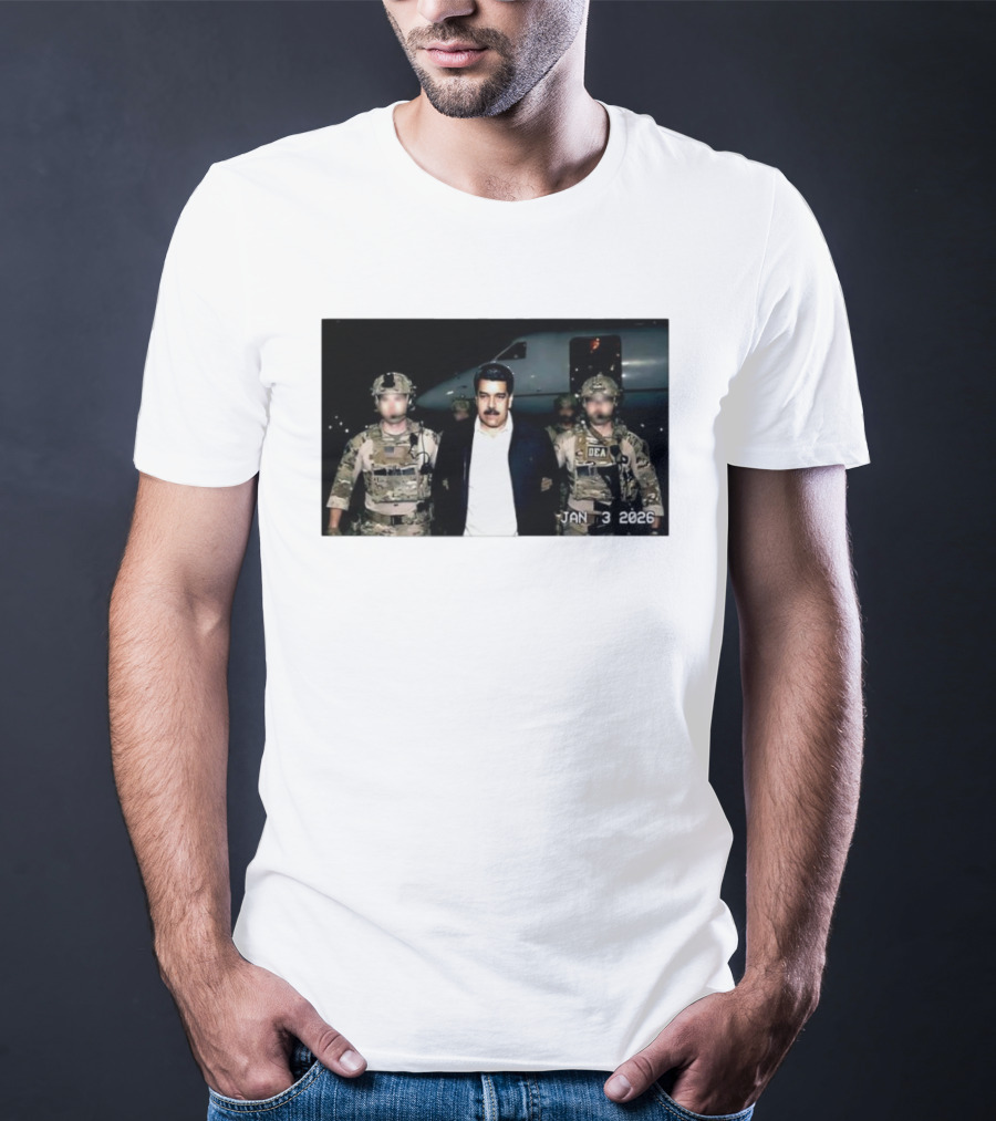 Nicolas Maduro Arrested DEA January 3 2026 T-Shirt