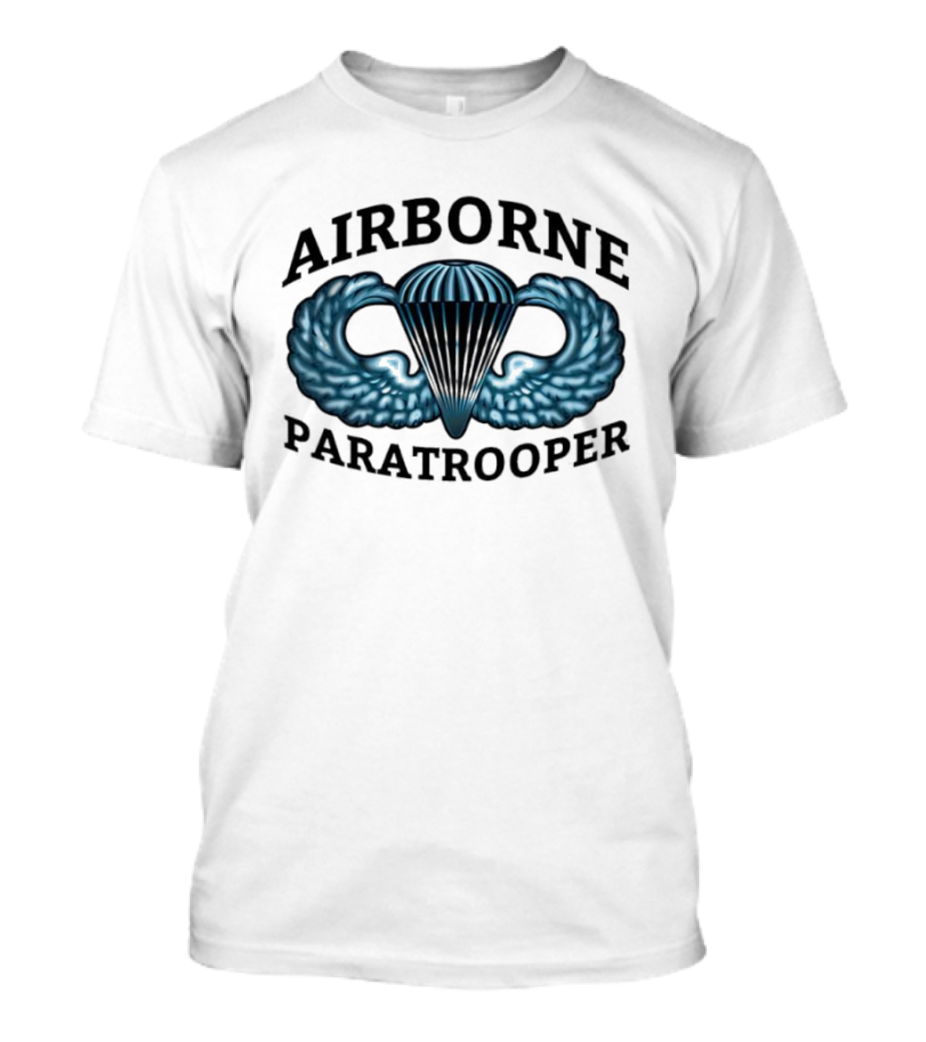 Airborne Paratrooper Wings Insignia America Est 1976 T-Shirt