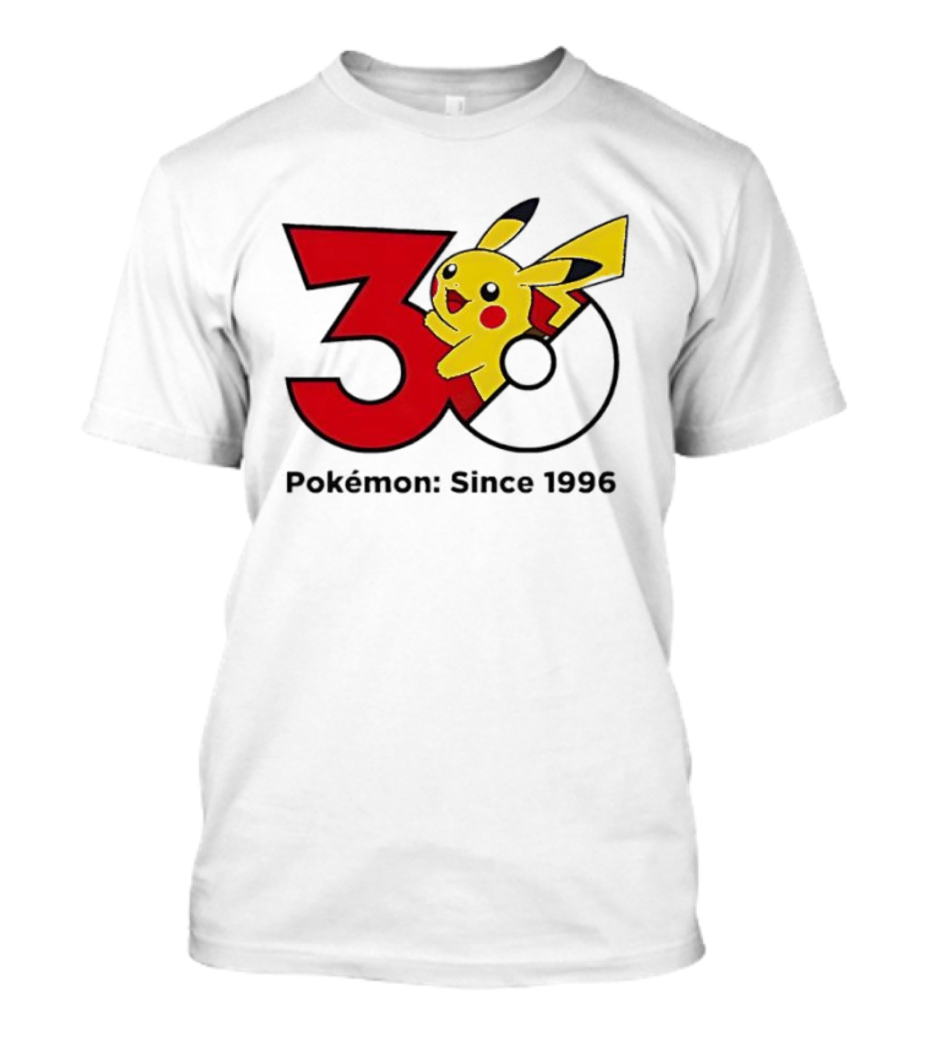 Pokémon 30th Anniversary Since 1996 Pikachu Celebration T-Shirt