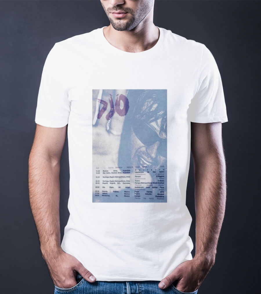 DJO South America Mexico Tour Santiago Region Mar 14 2026 Dates And Venues T-Shirt