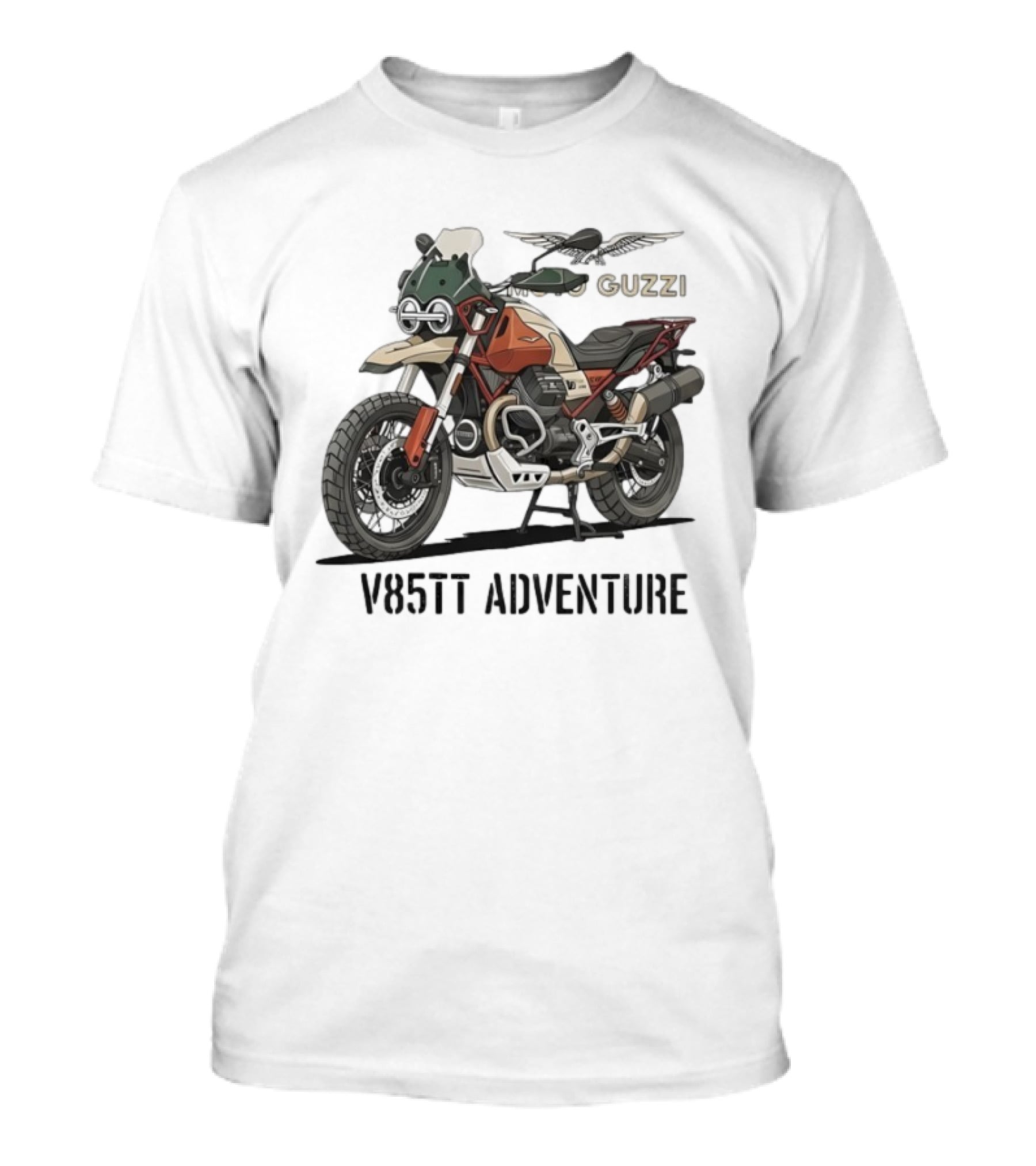Moto Guzzi V85 TT Adventure Eagles Motorcycle T-Shirt