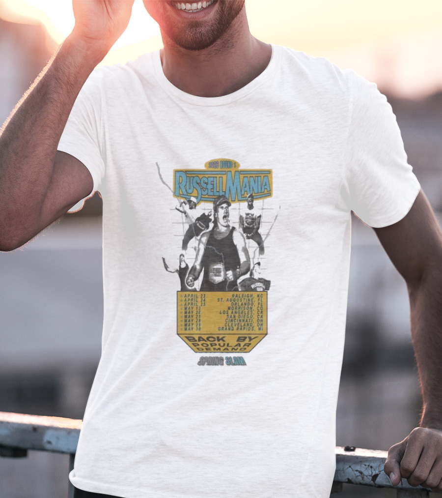 Russell Dickerson Back By Popular Demand Spring Slam Tour 2026 T-Shirt