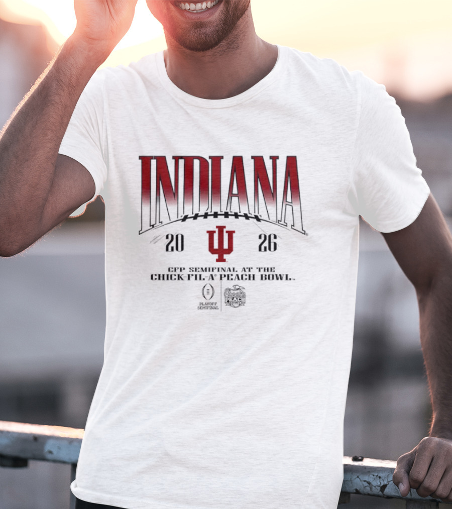 Indiana Hoosiers 2026 CFP Semifinal Chick Fil A Peach Bowl T-Shirt