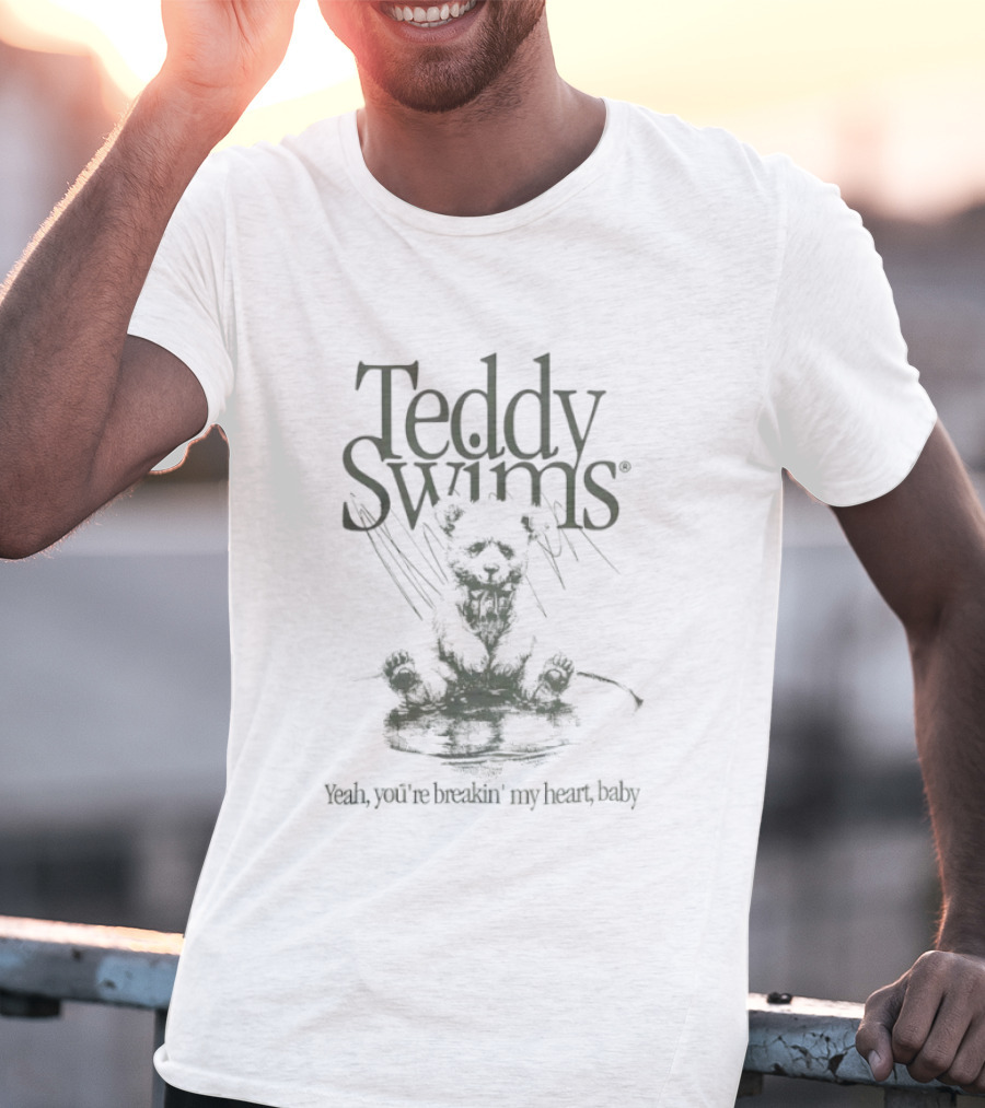 Teddy Swims Yeah You're Breakin' My Heart Baby Bear T-Shirt