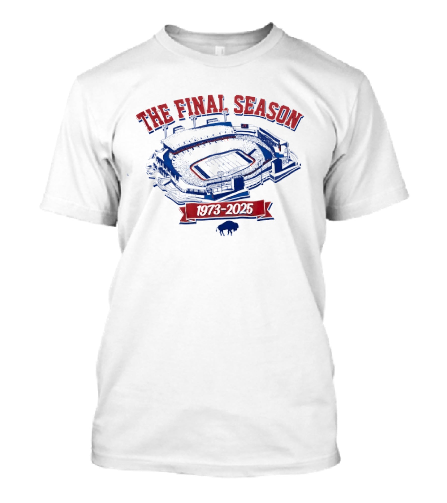 Buffalo Bills The Final Season Stadium 1973 2025 T-Shirt