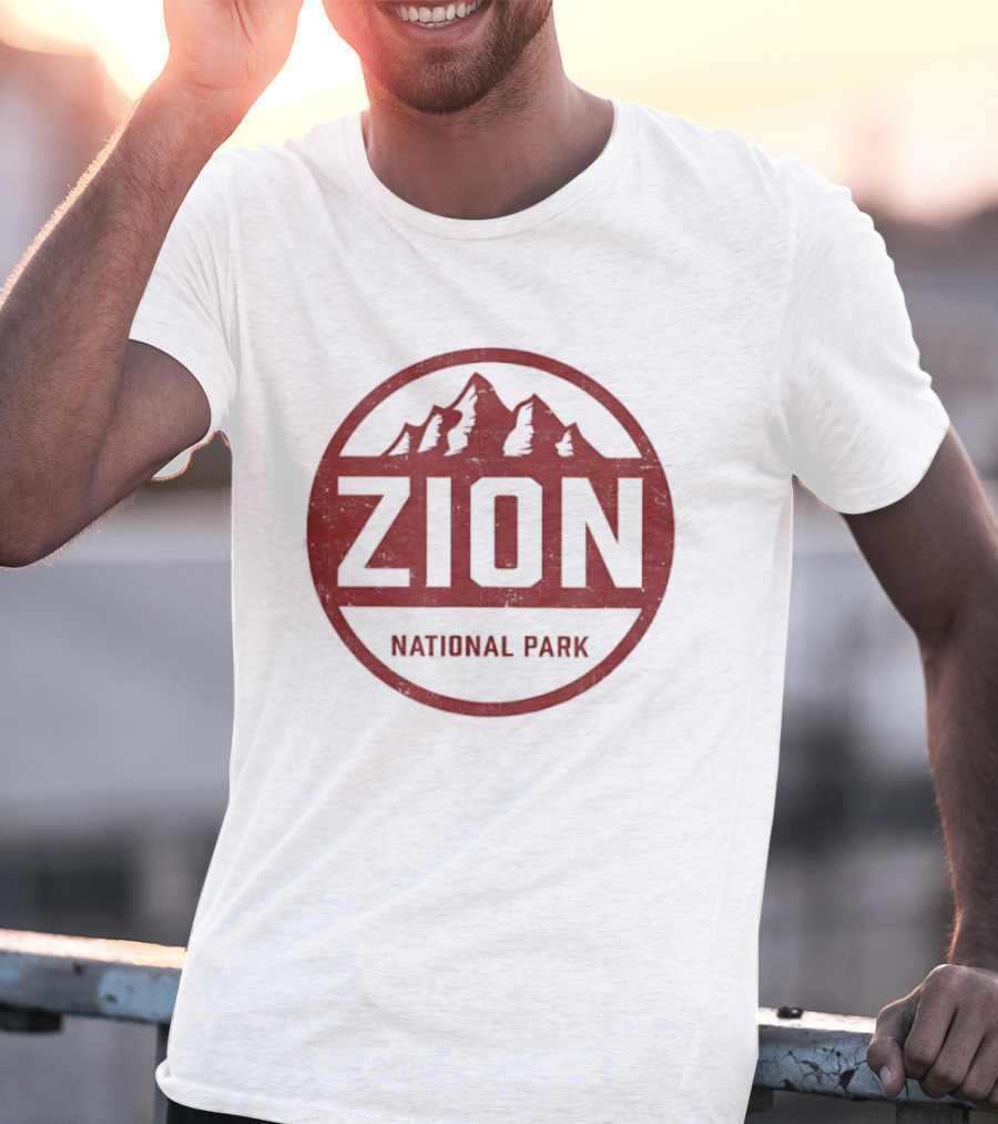 Zion National Park Utah Mountain Rustic T-Shirt