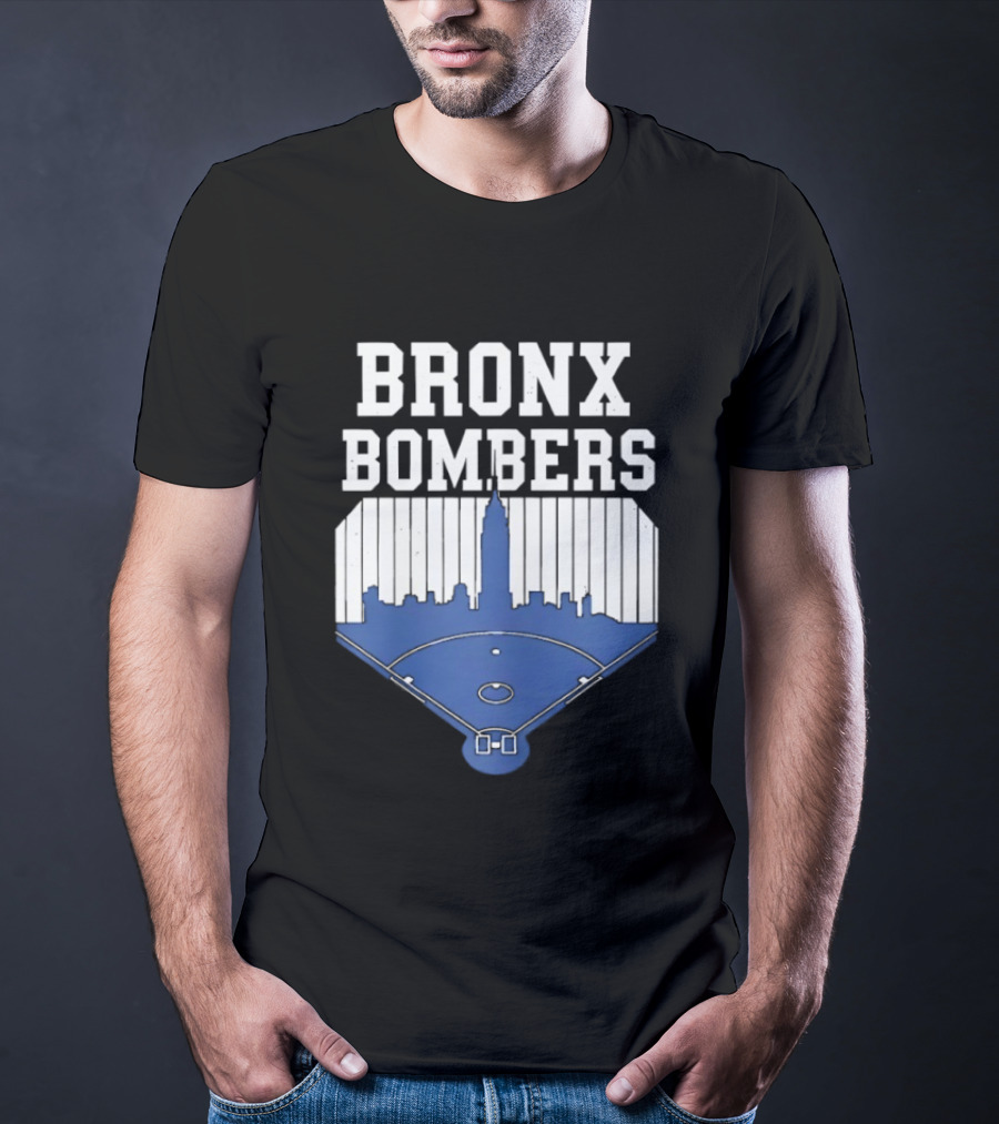 Bronx Bombers Baseball Skyline T-Shirt