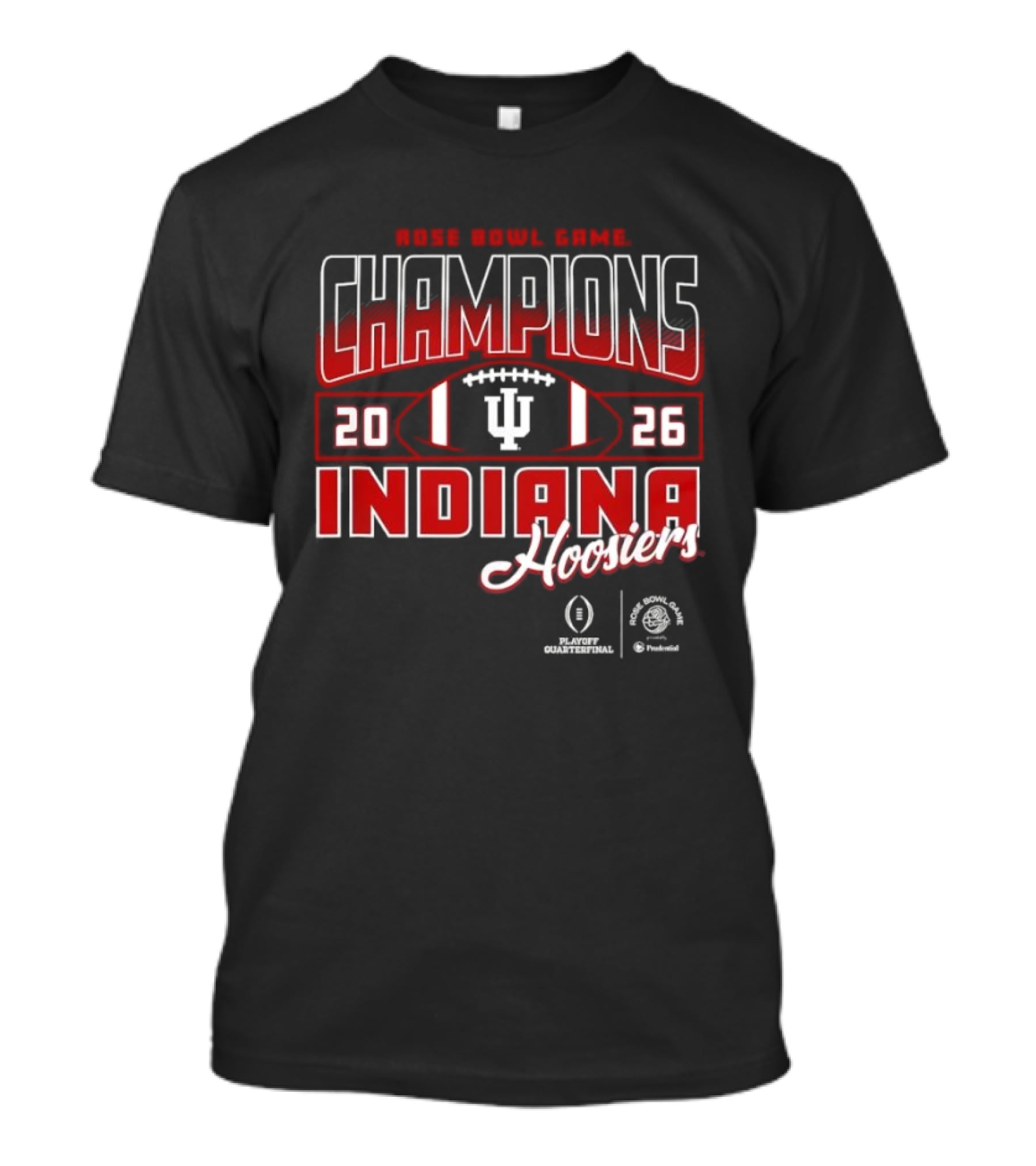 Indiana Hoosiers Rose Bowl Champions 2026 CFP Winners Football T-Shirt