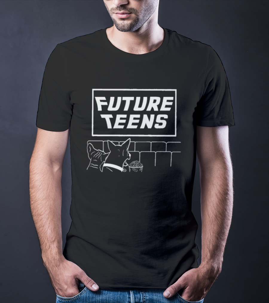 Future Teens Movie Night With Pets T-Shirt