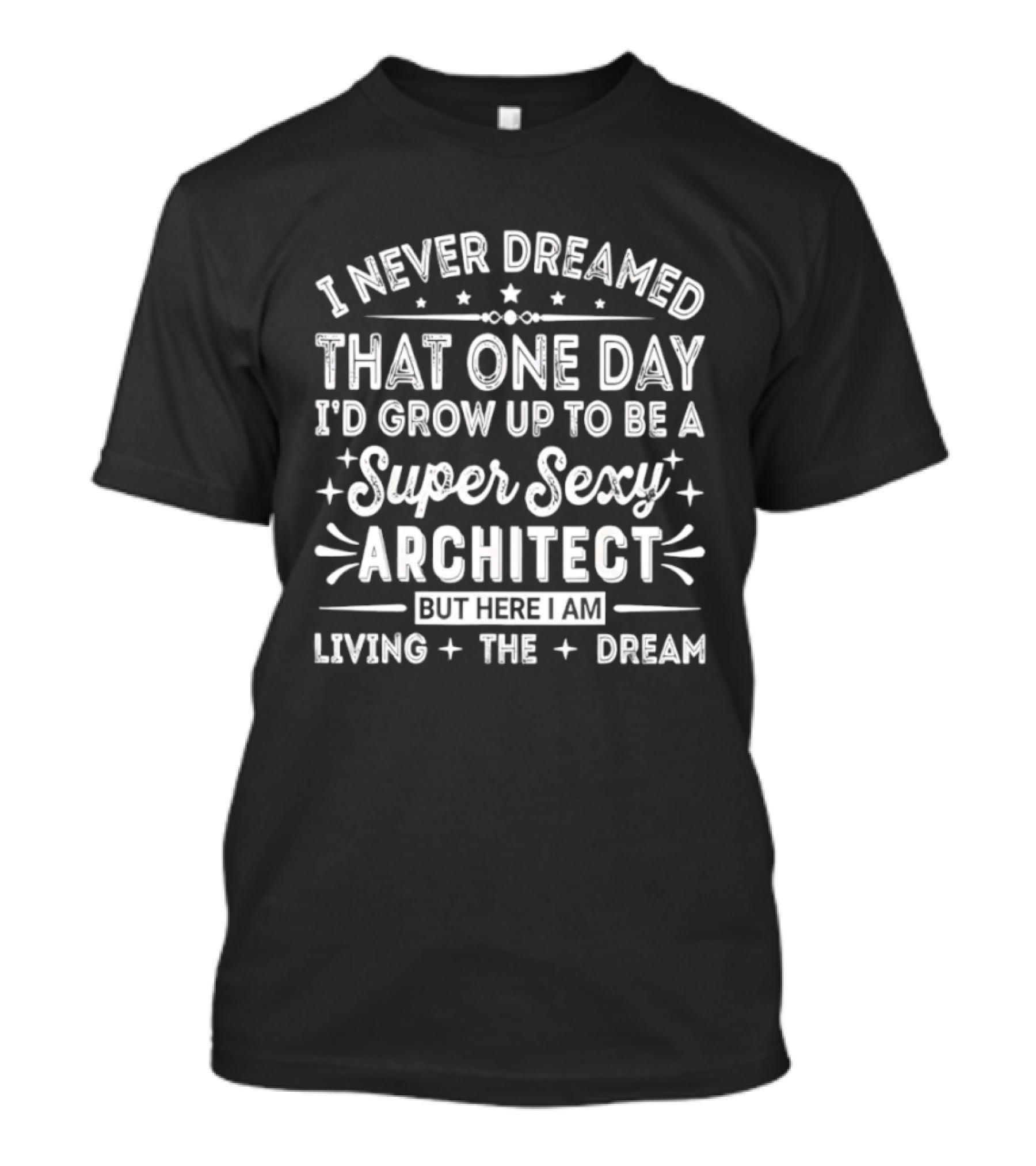Never Dreamed That One Day I’d Grow Up To Be A Super Sexy Architect But Here I Am Living The Dream T-Shirt
