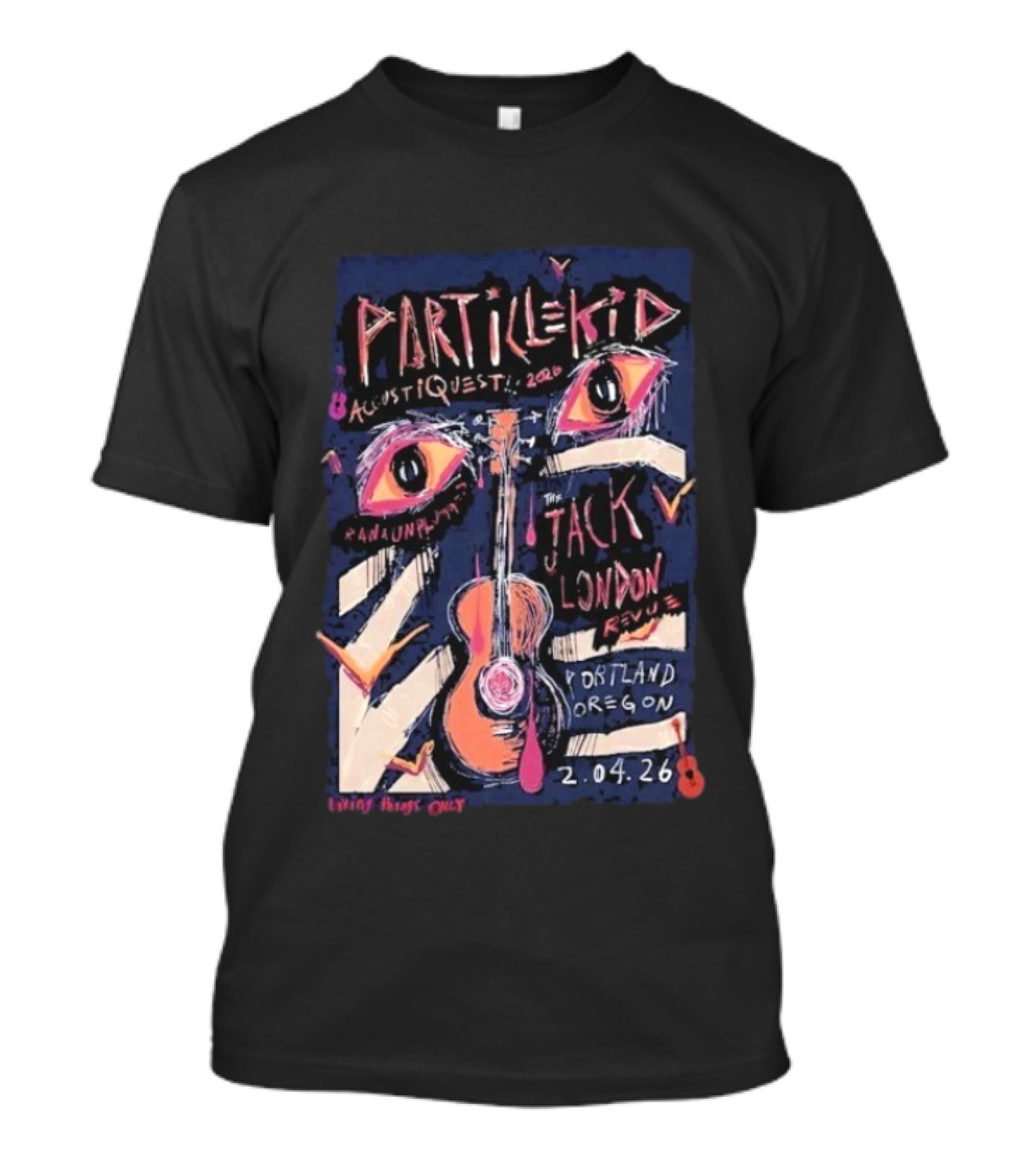 Particle Kid AcoustiQues 2026 Live At Jack London Revue Portland Oregon Feb 4 2026 T-Shirt