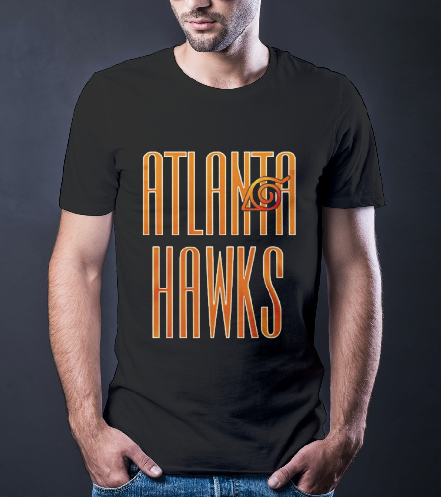 Atlanta Hawks Naruto Vintage Sharingan T-Shirt