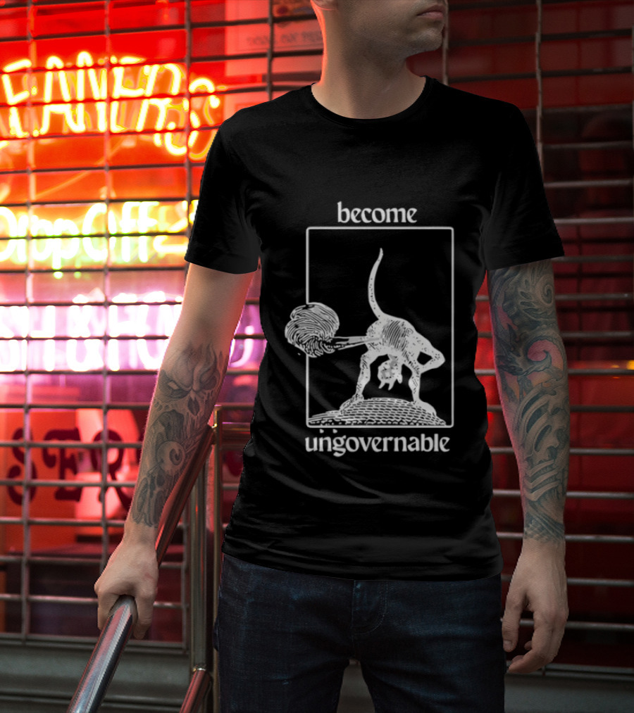 Become Ungovernable Possum With Bat T-Shirt