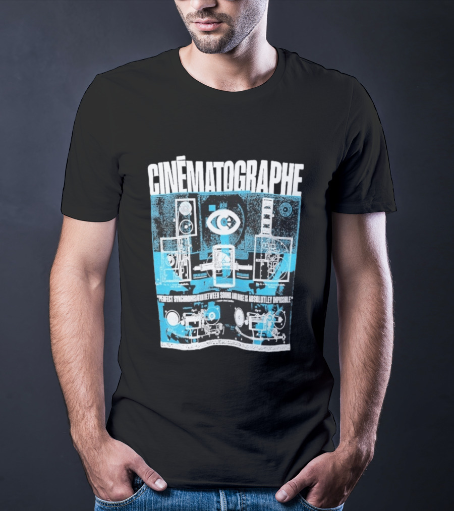Cinématographe Perfect Synchronisation Between Sound And Image Is Absolutely Impossible Apparatus Schematic T-Shirt