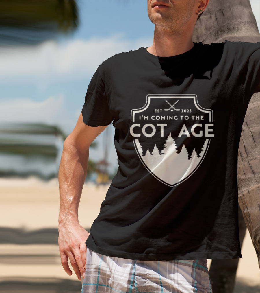 I'm Coming To The Cottage Est 2025 Trees T-Shirt
