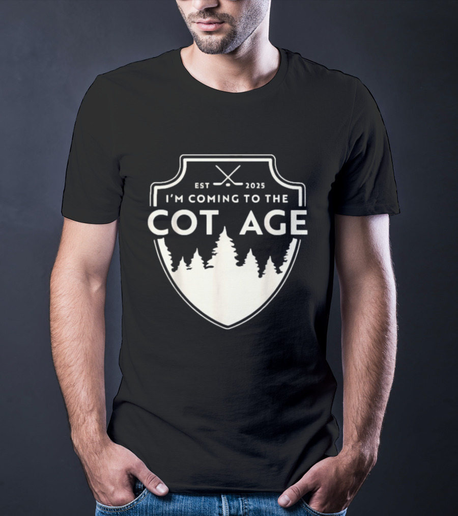 I'm Coming To The Cottage Est 2025 Trees T-Shirt