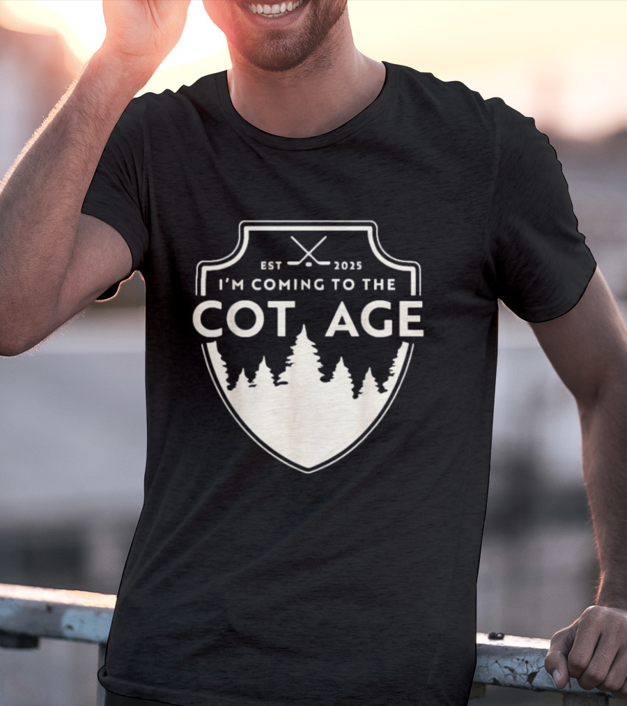 I'm Coming To The Cottage Est 2025 Trees T-Shirt
