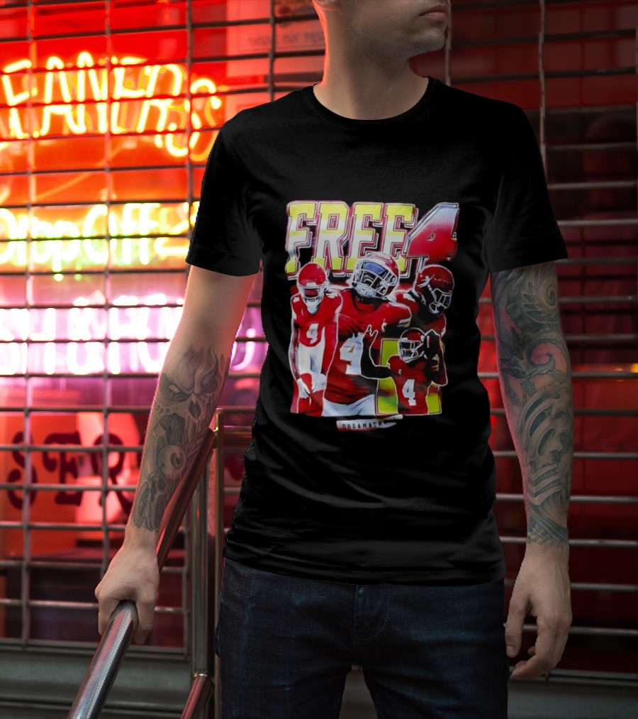 Free 4 Rashee Rice Kansas City Chiefs Dreamathon T-Shirt