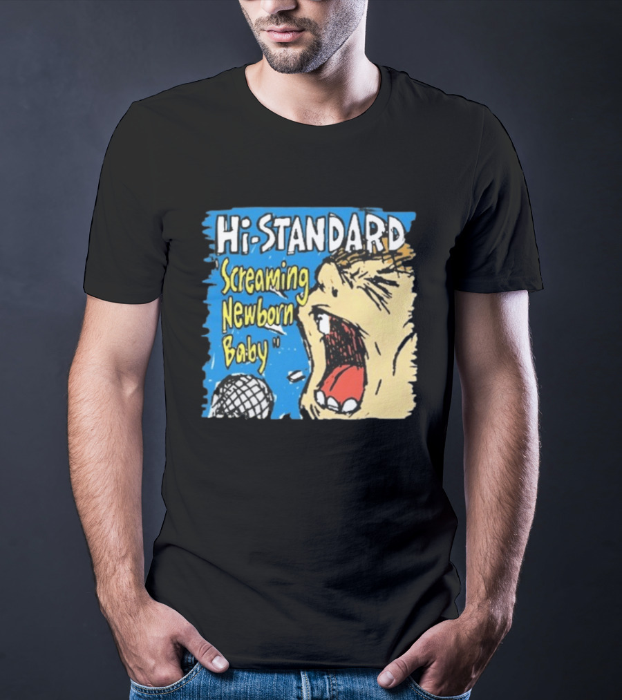 Hi Standard Screaming Newborn Baby Niigata Japan SNB Band Merchandise T-Shirt