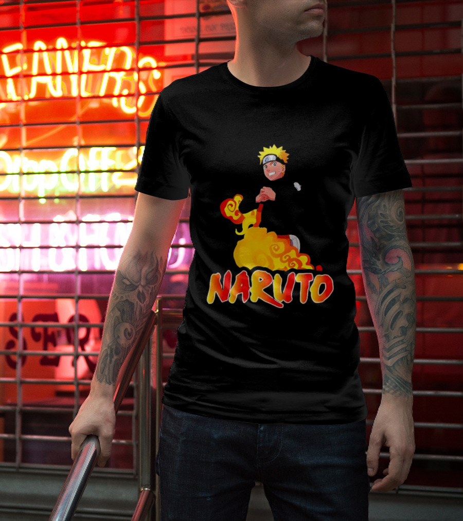 Naruto Atlanta Hawks Vintage 90s Style Anime T-Shirt