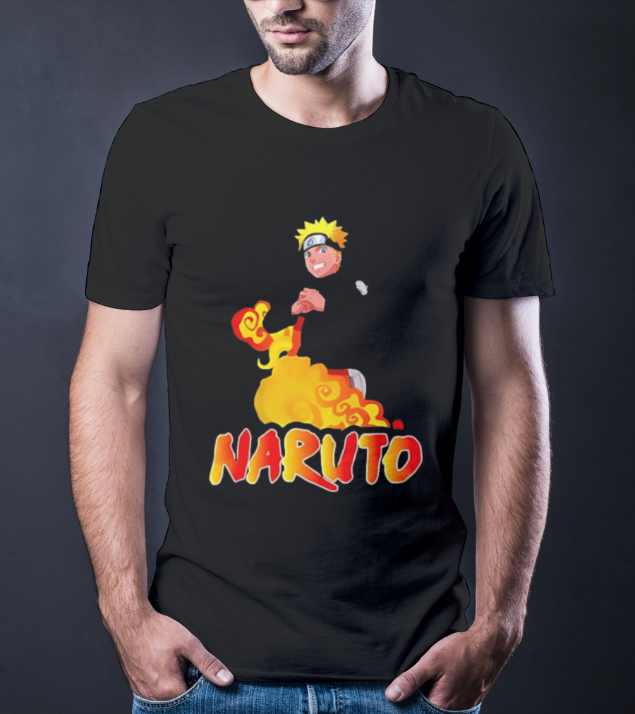 Naruto Atlanta Hawks Vintage 90s Style Anime T-Shirt