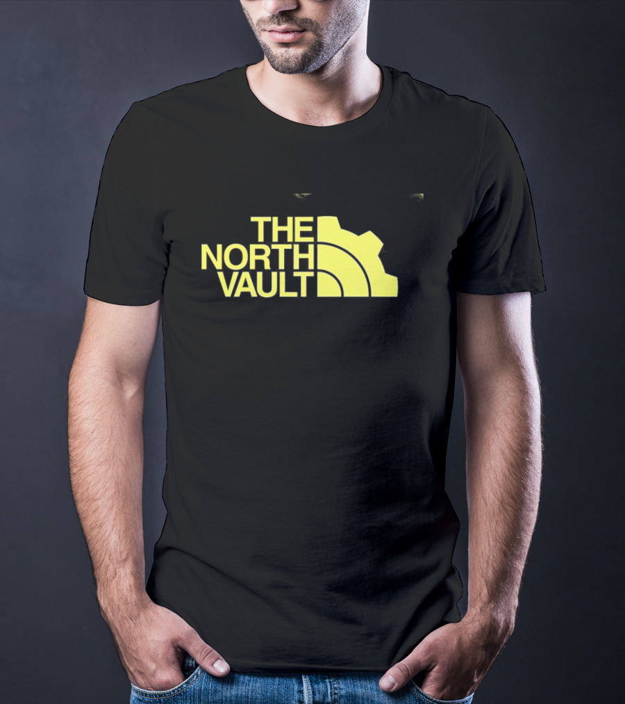 The North Vault Parody Text With Yellow Gear T-Shirt