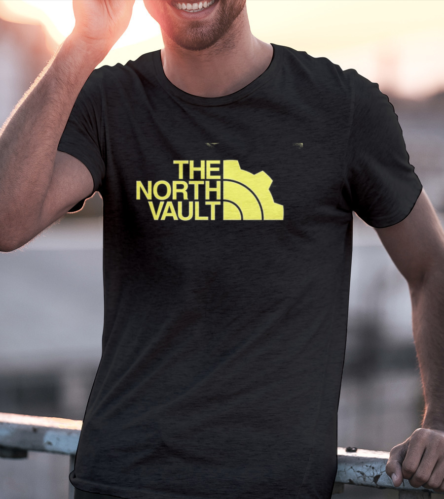 The North Vault Parody Text With Yellow Gear T-Shirt